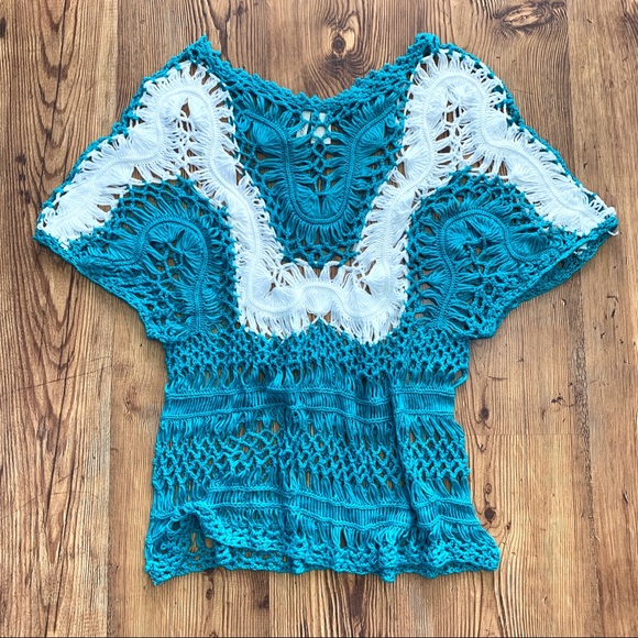 FORGOTTEN GRACE Crocheted Tunic - Picture 1 of 6